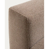 Sessel Blok in brauner Chenille, 90 cm, FSC Mix Credit von Kave Home – Bild 6