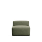 Sessel Blok in moosgrüner Chenille, 90 cm, FSC Mix Credit von Kave Home – Bild 1