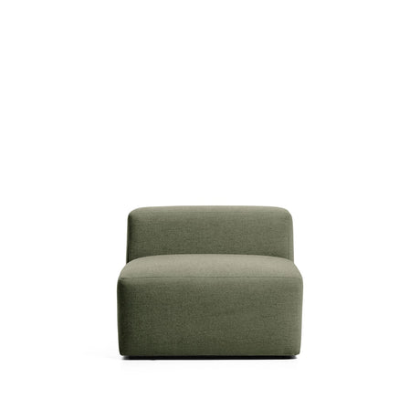 Sessel Blok in moosgrüner Chenille, 90 cm, FSC Mix Credit von Kave Home – Bild 1