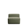 Sessel Blok in moosgrüner Chenille, 90 cm, FSC Mix Credit von Kave Home – Bild 1
