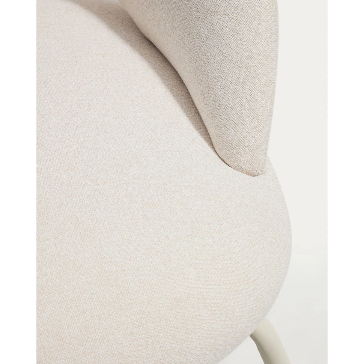 Sessel Bonali mit beiger Chenille und beigen Metallbeinen, FSC Mix Credit  von Kave Home – Bild 10