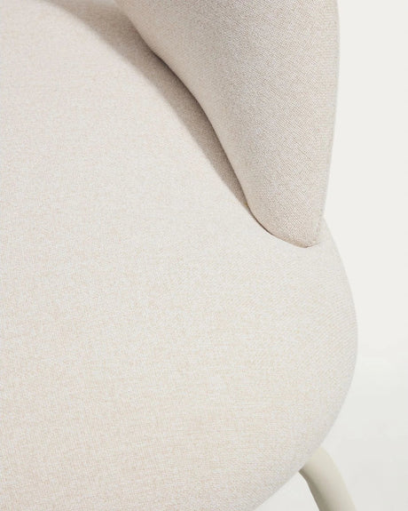 Sessel Bonali mit beiger Chenille und beigen Metallbeinen, FSC Mix Credit  von Kave Home – Bild 10