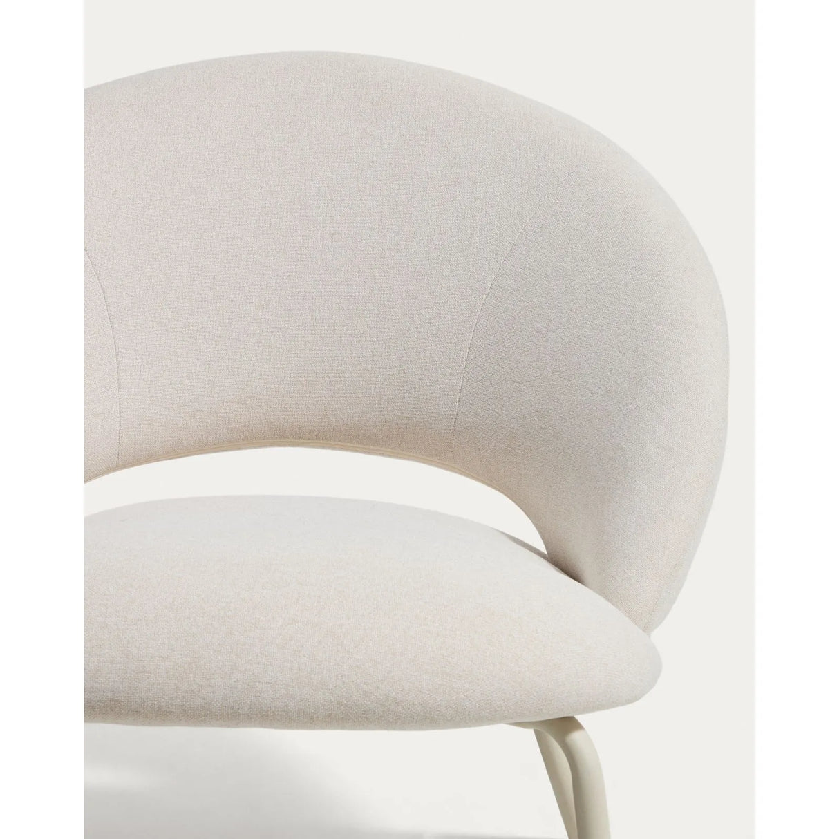 Sessel Bonali mit beiger Chenille und beigen Metallbeinen, FSC Mix Credit  von Kave Home – Bild 7