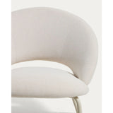 Sessel Bonali mit beiger Chenille und beigen Metallbeinen, FSC Mix Credit  von Kave Home – Bild 7