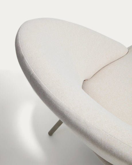 Sessel Bonali mit beiger Chenille und beigen Metallbeinen, FSC Mix Credit  von Kave Home – Bild 8