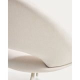 Sessel Bonali mit beiger Chenille und beigen Metallbeinen, FSC Mix Credit  von Kave Home – Bild 9