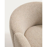 Sessel Corvena aus Chenille in Beige FSC-Mix-Kredit 85 cm von Kave Home – Bild 9