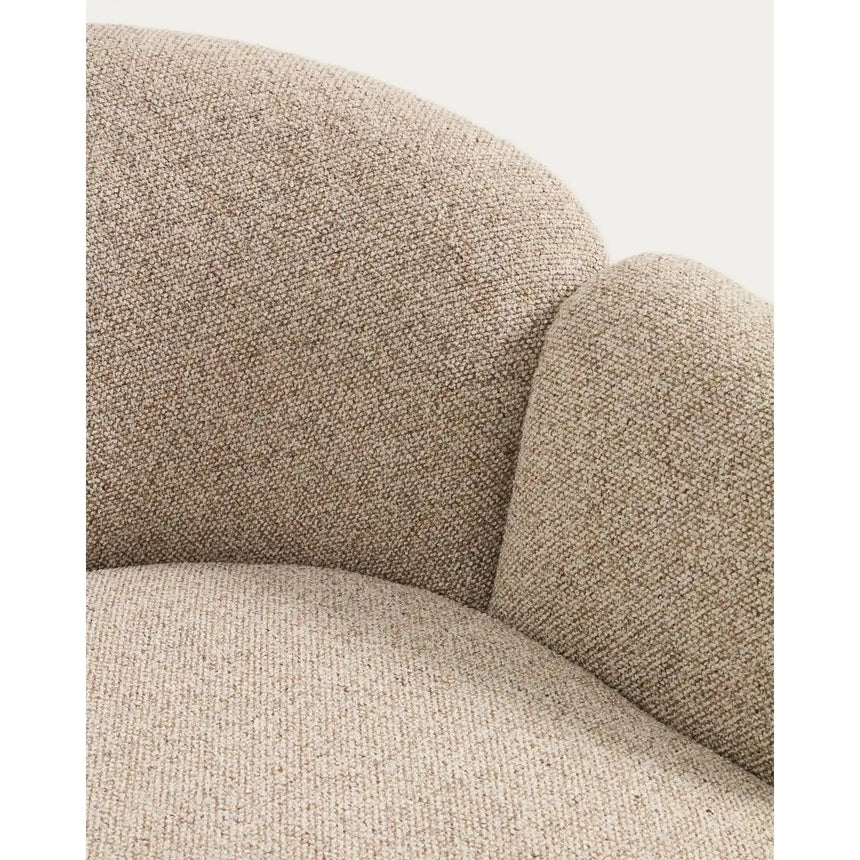 Sessel Corvena aus Chenille in Beige FSC-Mix-Kredit 98 cm von Kave Home – Bild 10