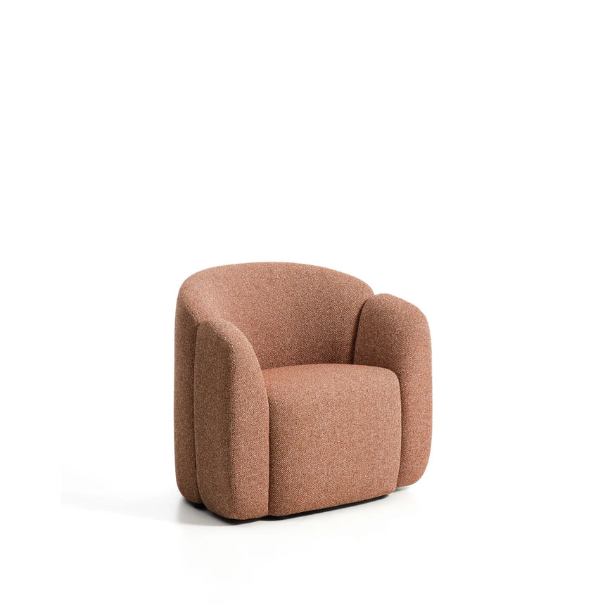 Sessel Corvena aus Chenille in Terrakotta FSC-Mix-Kredit 85 cm von Kave Home – Bild 1