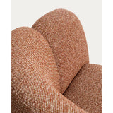 Sessel Corvena aus Chenille in Terrakotta FSC-Mix-Kredit 85 cm von Kave Home – Bild 11