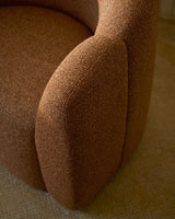 Sessel Corvena aus Chenille in Terrakotta FSC-Mix-Kredit 85 cm von Kave Home – Bild 3