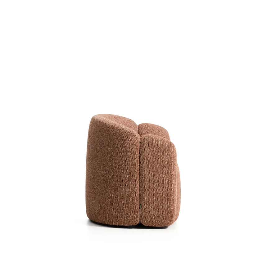 Sessel Corvena aus Chenille in Terrakotta FSC-Mix-Kredit 85 cm von Kave Home – Bild 5