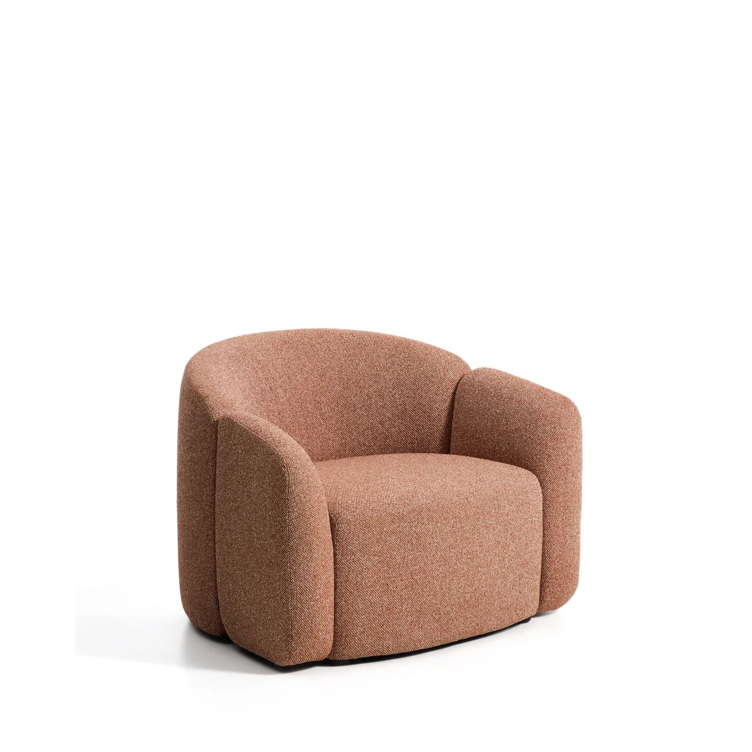 Sessel Corvena aus Chenille in Terrakotta FSC-Mix-Kredit 98 cm von Kave Home – Bild 1