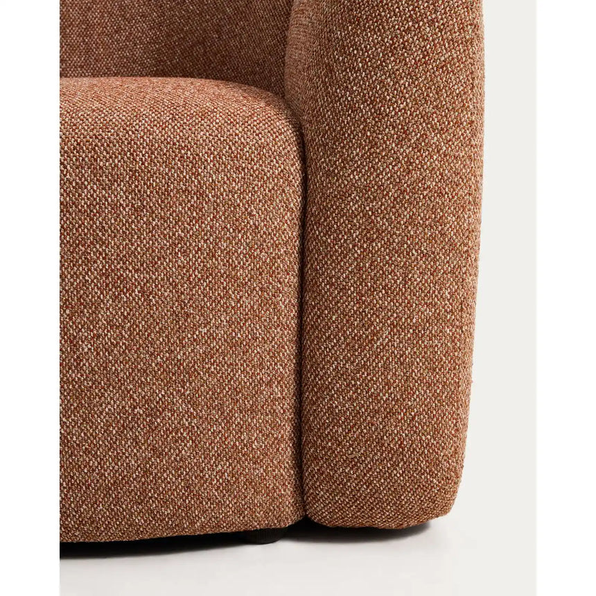 Sessel Corvena aus Chenille in Terrakotta FSC-Mix-Kredit 98 cm von Kave Home – Bild 11