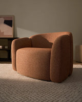 Sessel Corvena aus Chenille in Terrakotta FSC-Mix-Kredit 98 cm von Kave Home – Bild 3