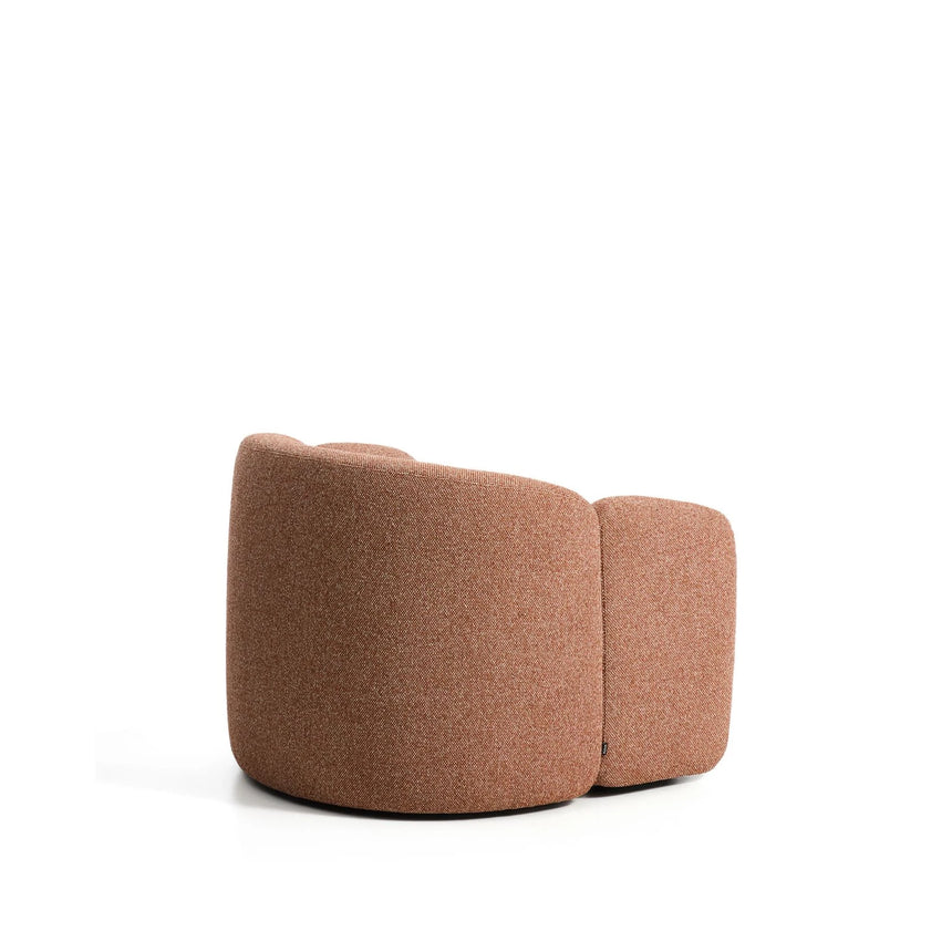 Sessel Corvena aus Chenille in Terrakotta FSC-Mix-Kredit 98 cm von Kave Home – Bild 6