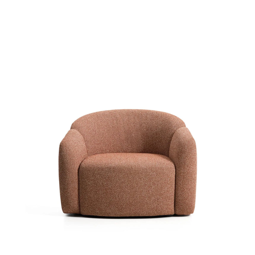 Sessel Corvena aus Chenille in Terrakotta FSC-Mix-Kredit 98 cm von Kave Home – Bild 7
