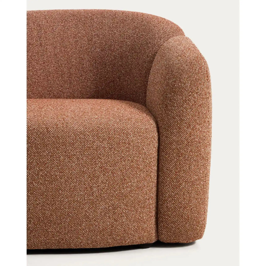 Sessel Corvena aus Chenille in Terrakotta FSC-Mix-Kredit 98 cm von Kave Home – Bild 9