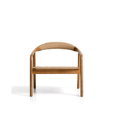 Sessel Derile aus massivem Eichenholz mit Finish in natürlichem Farbton und beigem Papierseil 100% FSC von Kave Home – Bild 5