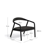 Sessel Derile aus massivem Eichenholz mit Finish und Papierseil FSC 100 % von Kave Home – Bild 3