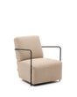 Sessel Gamer in Beige und Metall mit mattschwarzer Lackierung von Kave Home – Produktbild 8
