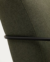 Sessel Gamer in Grün und Metall mit mattschwarzer Lackierung von Kave Home – Produktbild 4