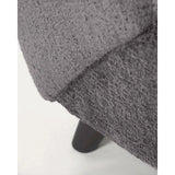 Sessel Meghan aus grauer Chenille und Holz mit Wenge-Finish von Kave Home – Bild 11