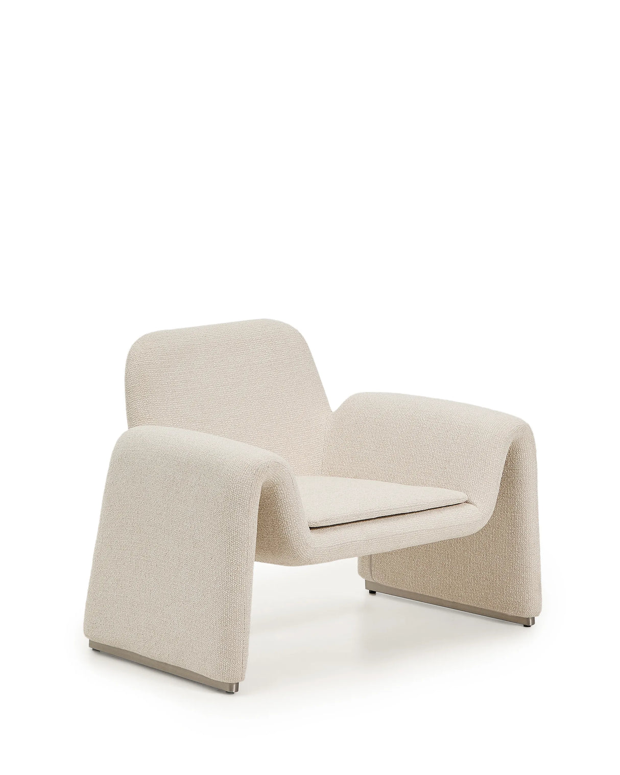 Sessel Melvia mit beiger Chenille von Kave Home – Produktbild 1