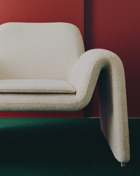 Sessel Melvia mit beiger Chenille von Kave Home – Produktbild 3