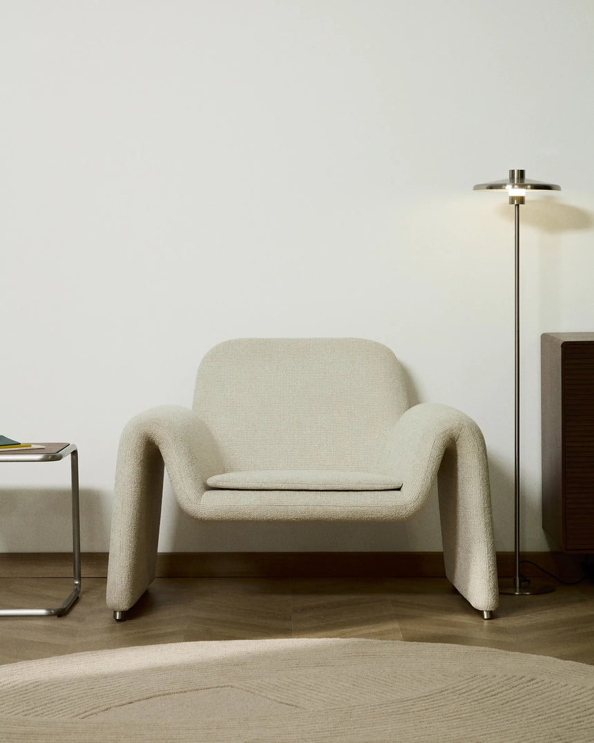 Sessel Melvia mit beiger Chenille von Kave Home – Produktbild 4