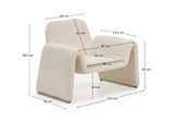 Sessel Melvia mit beiger Chenille von Kave Home – Produktbild 5