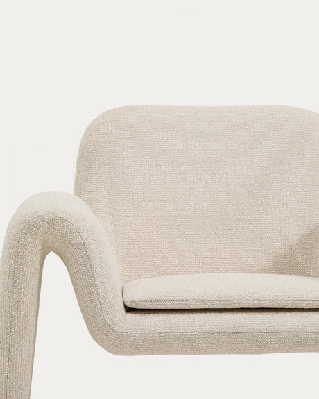 Sessel Melvia mit beiger Chenille von Kave Home – Produktbild 9