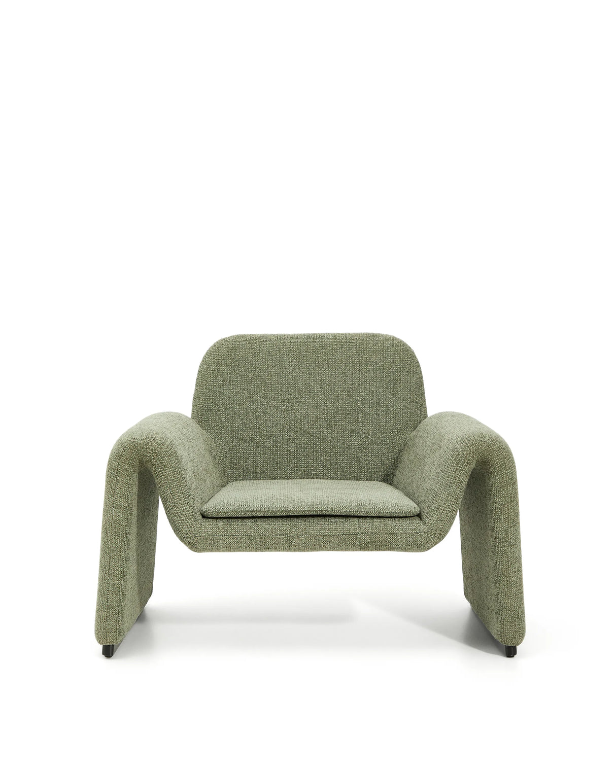 Sessel Melvia mit grüner Chenille von Kave Home – Produktbild 1
