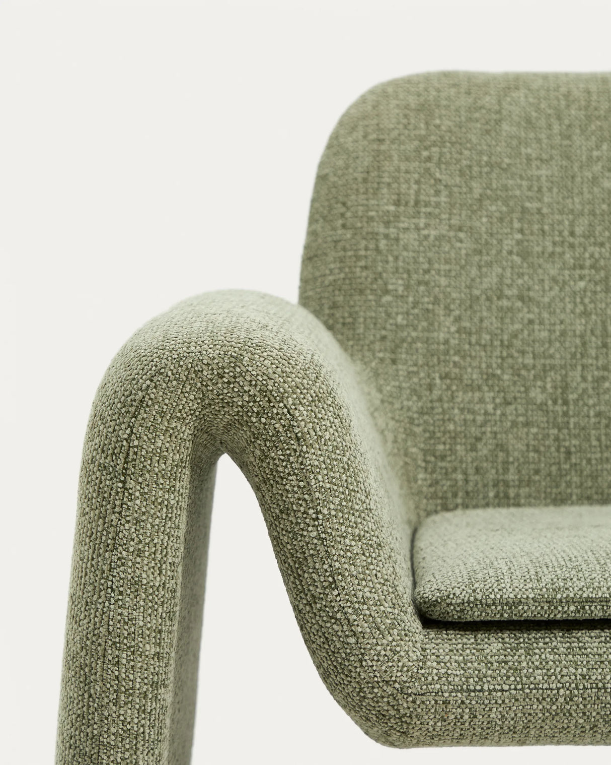 Sessel Melvia mit grüner Chenille von Kave Home – Produktbild 9
