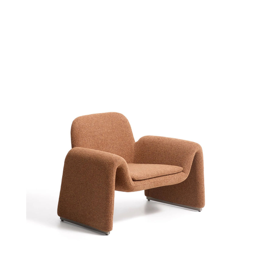 Sessel Melvia mit terrakottafarbener Chenille von Kave Home – Bild 1