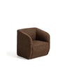 Sessel Milare in schokobrauner Chenille, 73 cm, FSC 100 % von Kave Home – Bild 1