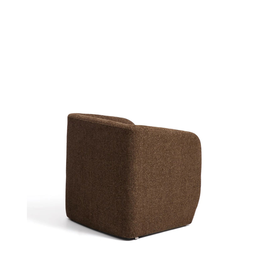 Sessel Milare in schokobrauner Chenille, 73 cm, FSC 100 % von Kave Home – Bild 4