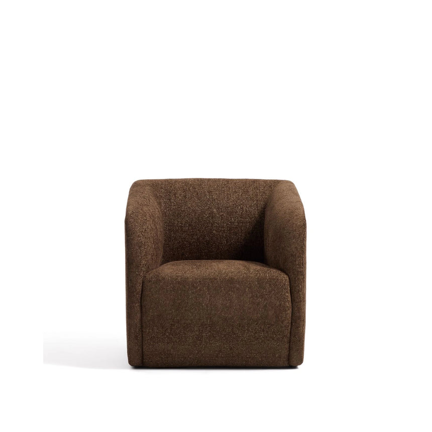 Sessel Milare in schokobrauner Chenille, 73 cm, FSC 100 % von Kave Home – Bild 5