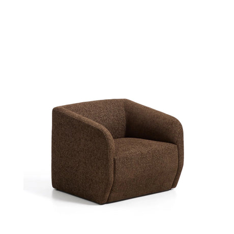 Sessel Milare in schokobrauner Chenille, 83 cm, FSC 100 % von Kave Home – Bild 1