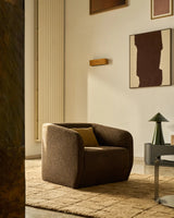 Sessel Milare in schokobrauner Chenille, 83 cm, FSC 100 % von Kave Home – Bild 2