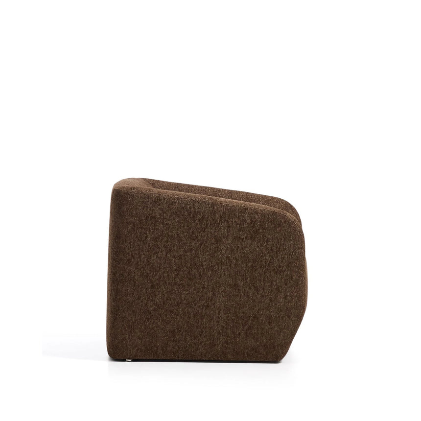 Sessel Milare in schokobrauner Chenille, 83 cm, FSC 100 % von Kave Home – Bild 4