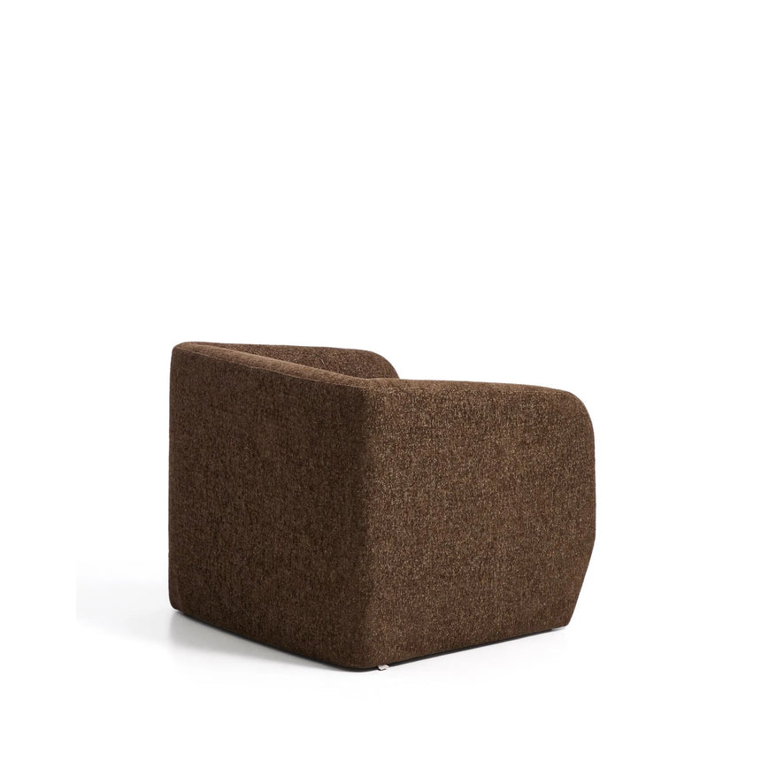 Sessel Milare in schokobrauner Chenille, 83 cm, FSC 100 % von Kave Home – Bild 5