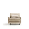 Sessel Veliro mit perlfarbenem Samt und Stahlbeinen mit schwarzem Finish FSC Mix Credit von Kave Home – Bild 1