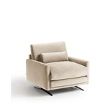 Sessel Veliro mit perlfarbenem Samt und Stahlbeinen mit schwarzem Finish FSC Mix Credit von Kave Home – Bild 4