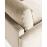 Sessel Veliro mit perlfarbenem Samt und Stahlbeinen mit schwarzem Finish FSC Mix Credit von Kave Home – Bild 7