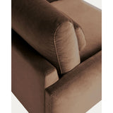 Sessel Veliro mit schokobraunem Samt und Stahlbeinen mit schwarzem Finish FSC Mix Credit von Kave Home – Bild 7