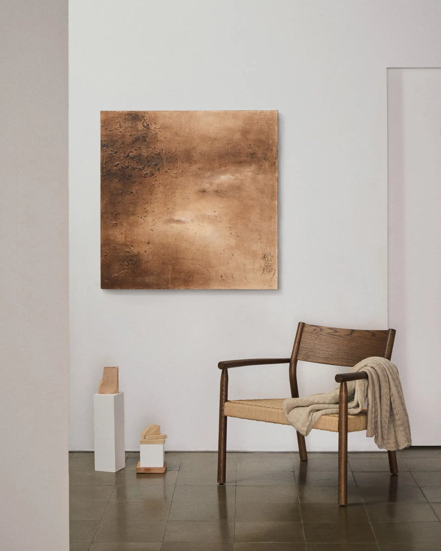 Sessel Yalia massives Eichenholz mit Nussholz-Finish und Sitz aus Papierseil FSC 100% von Kave Home – Produktbild 3