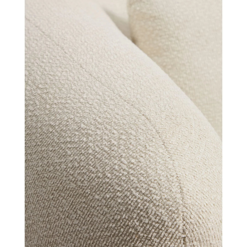 Sessel mit Kissen Martina aus Chenille in Ecru FSC Mix Credit von Kave Home – Bild 8