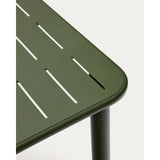 Set Brai mit Tisch und 4 Stapelstühlen aus verzinktem grünem Stahl, 180 x 90 cm von Kave Home – Bild 3