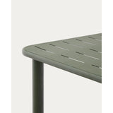 Set Brai mit Tisch und 4 Stapelstühlen aus verzinktem grünem Stahl, 180 x 90 cm von Kave Home – Bild 5